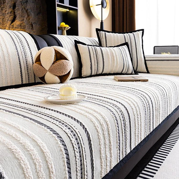Chenille couch cover product view 1
