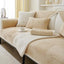 Light brown Fleece couch cover variant
