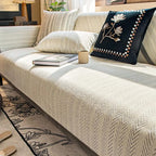 Light gray Chenille couch cover variant