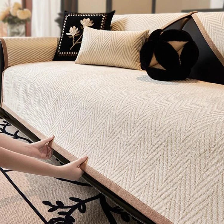 Chenille couch cover product view 3