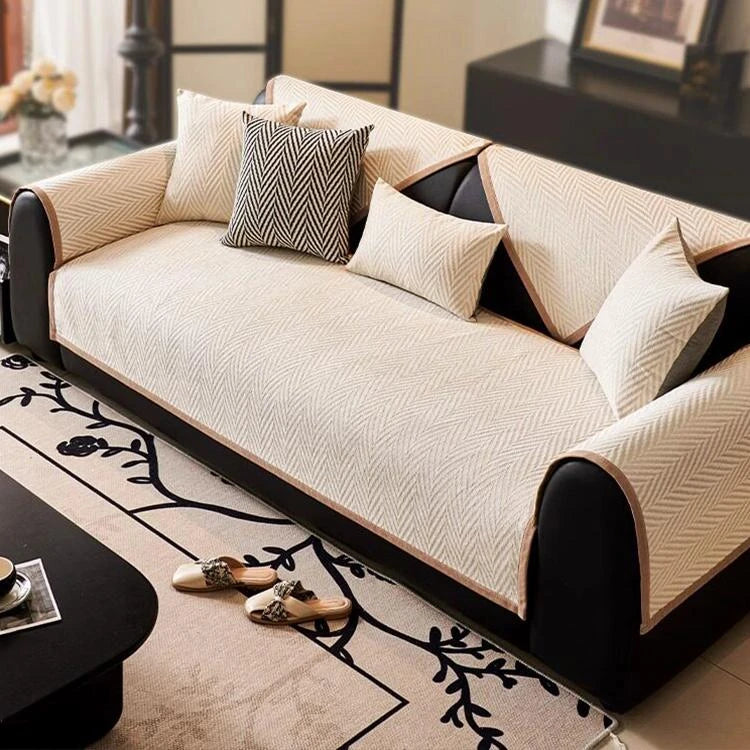 Chenille couch cover product view 4