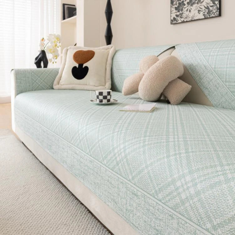 Green Ice Silk couch cover variant