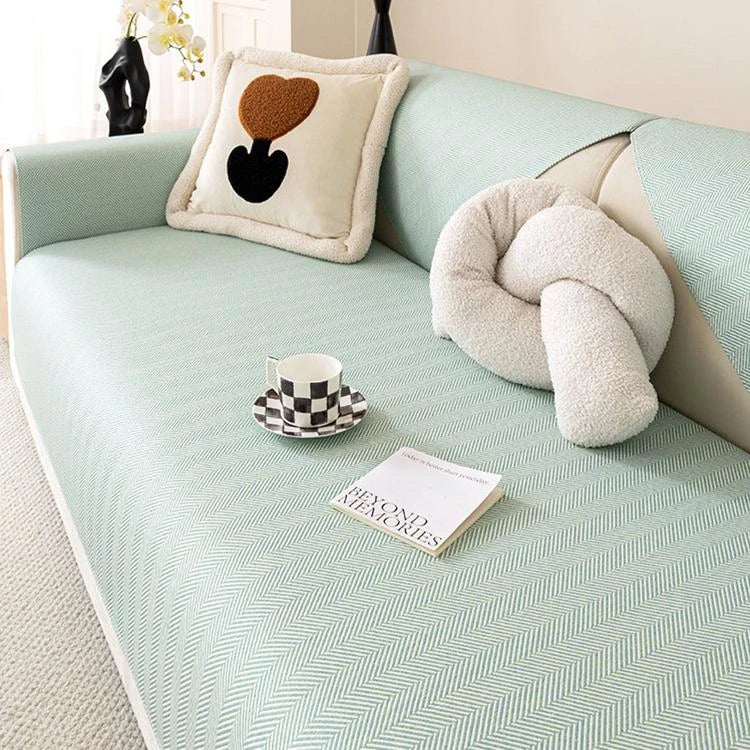 Ice Silk couch cover product view 1