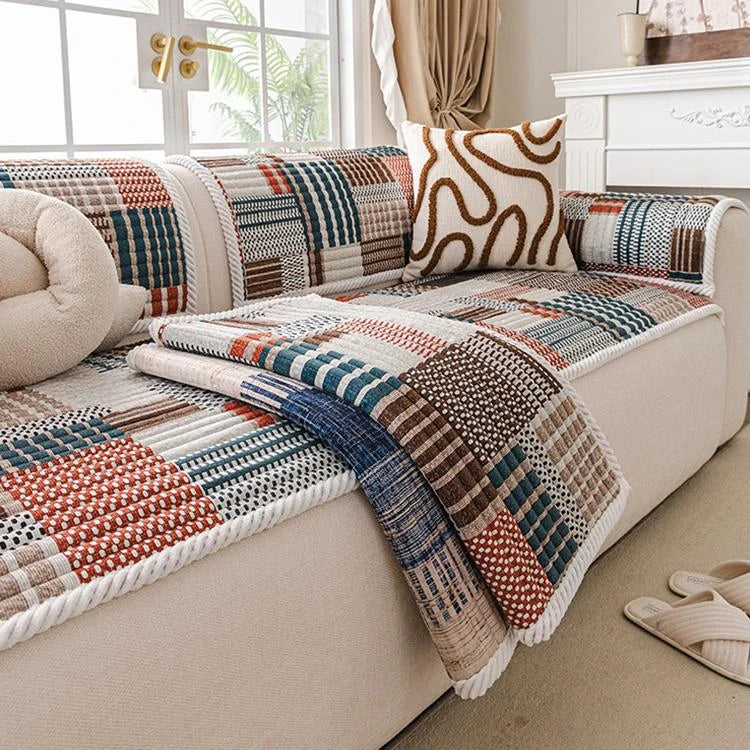Fleece couch cover product view 1