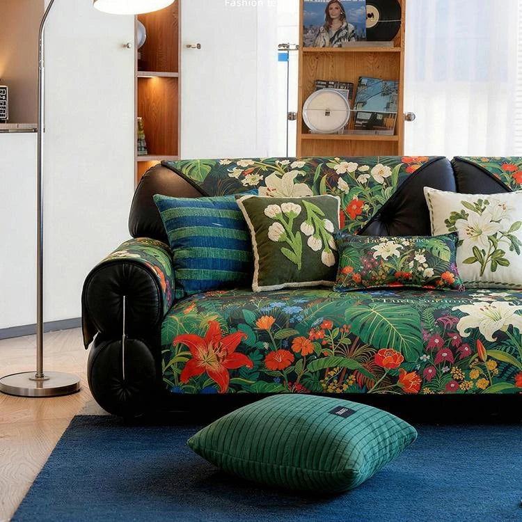 Cooling Ice Silk Non-Slip Sectional Couch Cover for Pets gsft-9093 Secondary image