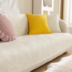 White Cotton couch cover variant