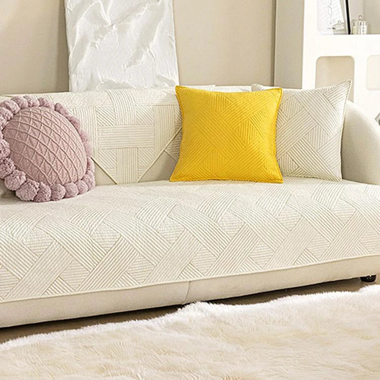 Cotton couch cover product view 3