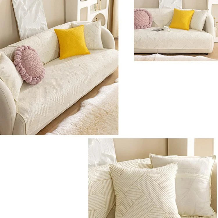 Cotton couch cover product view 4