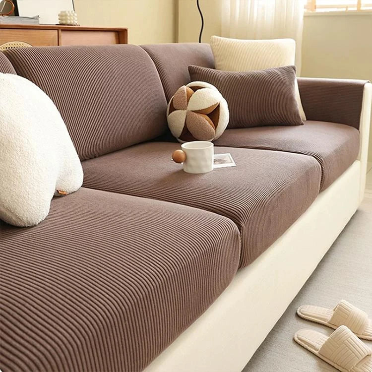 Brown Corduroy couch cover variant