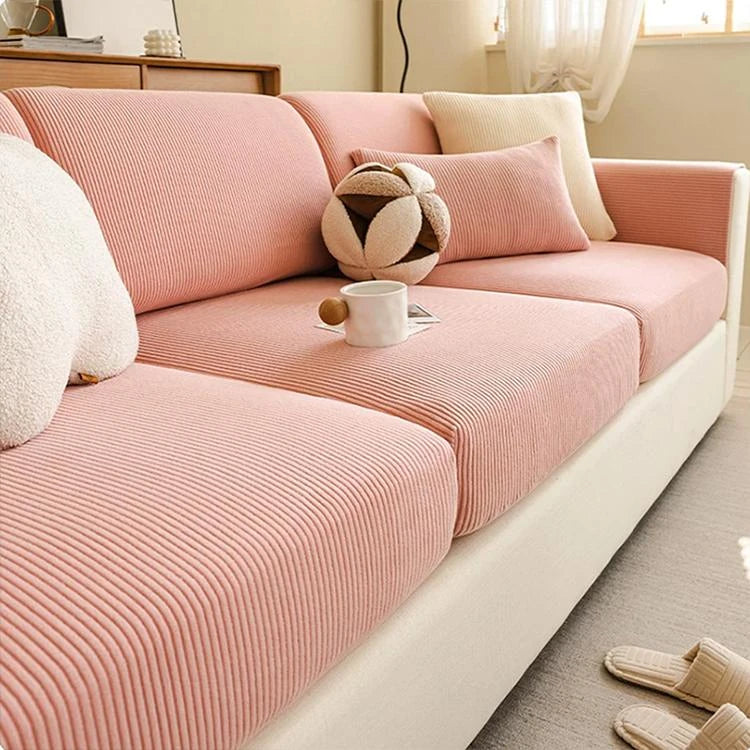 Pink Corduroy couch cover variant