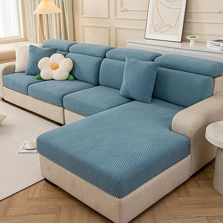 Blue Fleece couch cover variant