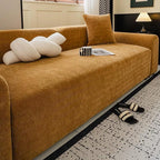 Orange Chenille couch cover variant