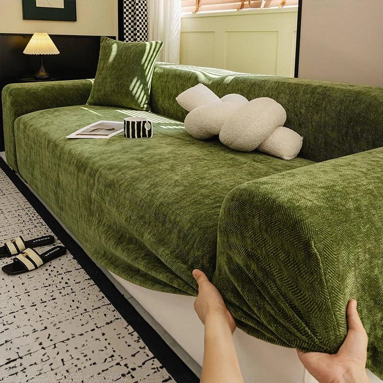 Chenille couch cover product view 1 Main image