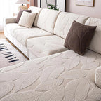 Beige Fleece couch cover variant