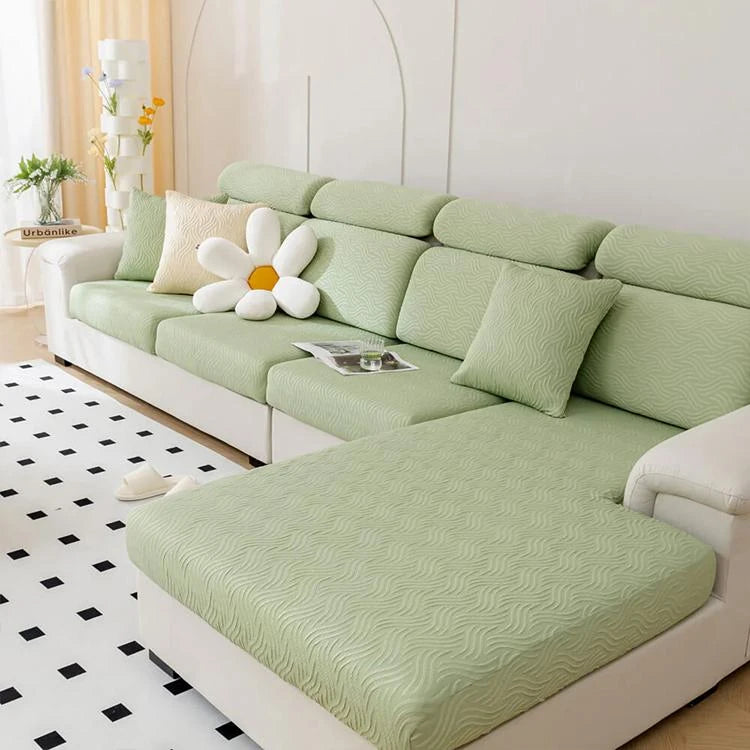 Green Ice Silk couch cover variant