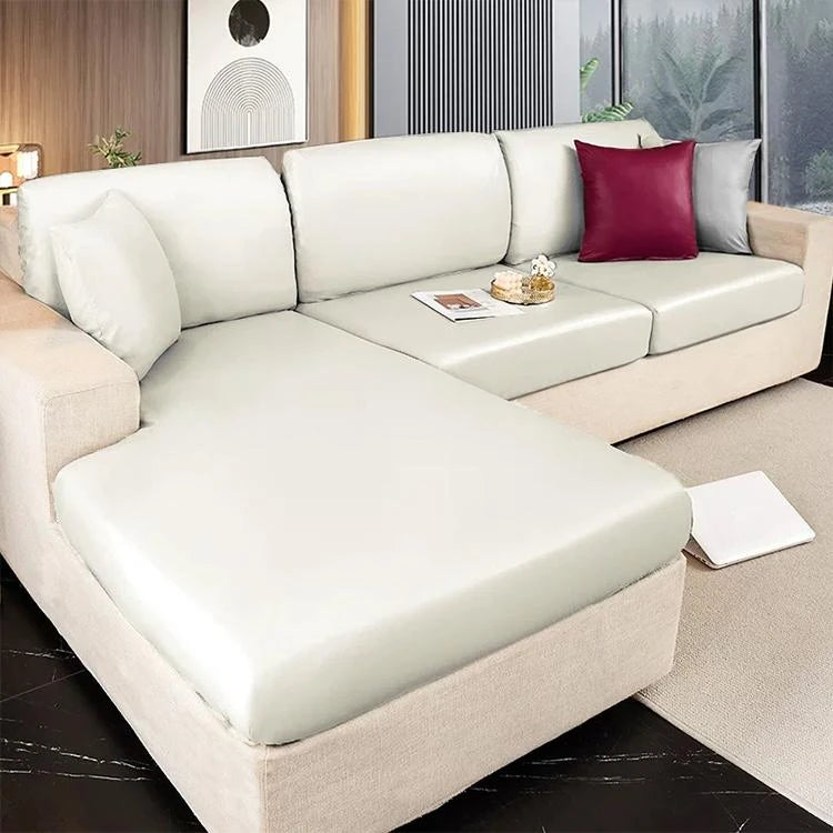 Beige Tech Fabric couch cover variant