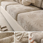 Brown Chenille couch cover variant