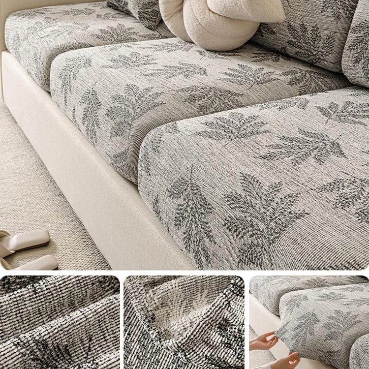Dark gray Chenille couch cover variant