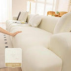 Beige Polyester couch cover variant