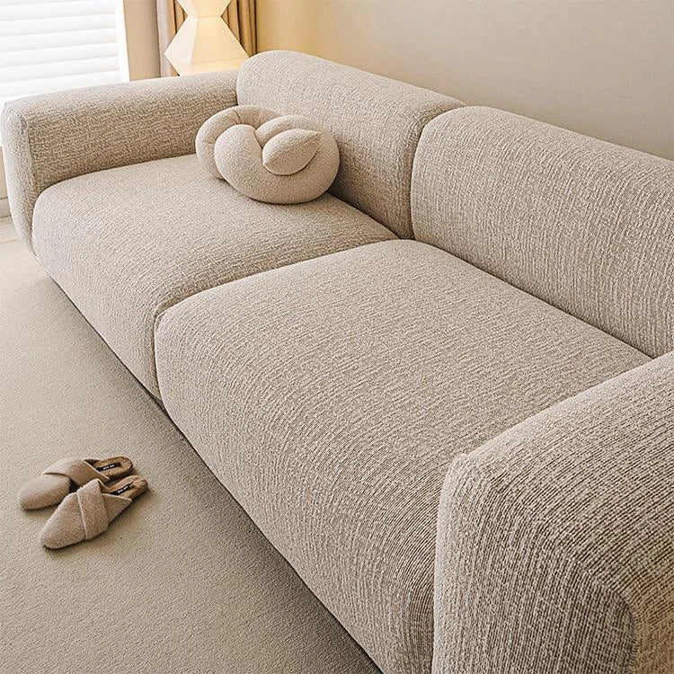 Beige Chenille couch cover variant