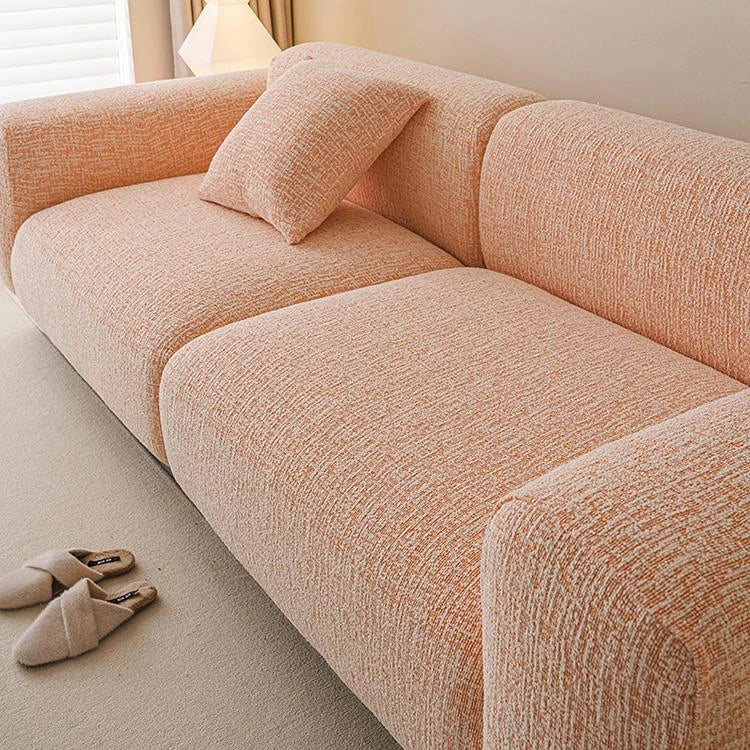 Orange Chenille couch cover variant