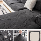 Dark gray Polyester couch cover variant