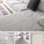 Light gray Polyester couch cover variant