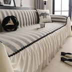 Gray Chenille couch cover variant