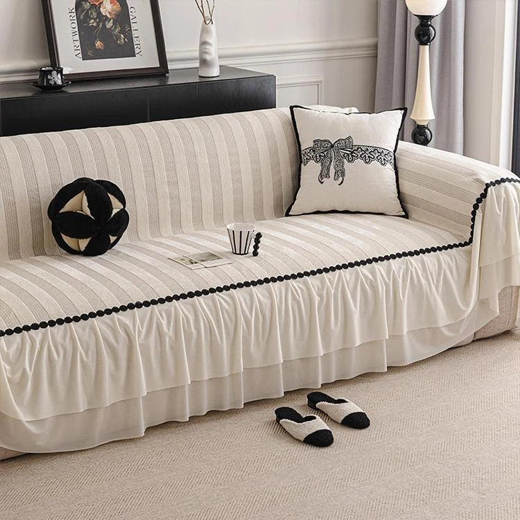 Chenille couch cover product view 5
