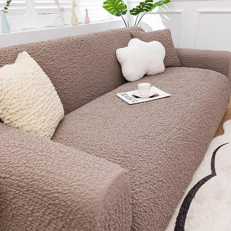 Brown Polyester couch cover variant