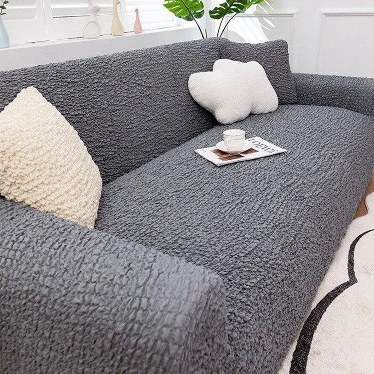 Gray Polyester couch cover variant