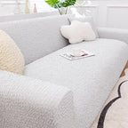 Light gray Polyester couch cover variant
