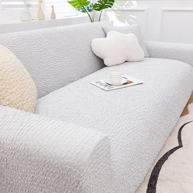 Light gray Polyester couch cover variant