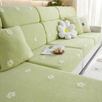 Grass green Fleece couch cover variant