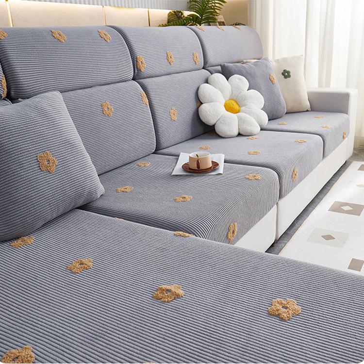 Gray Fleece couch cover variant