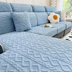 Blue Fleece couch cover variant