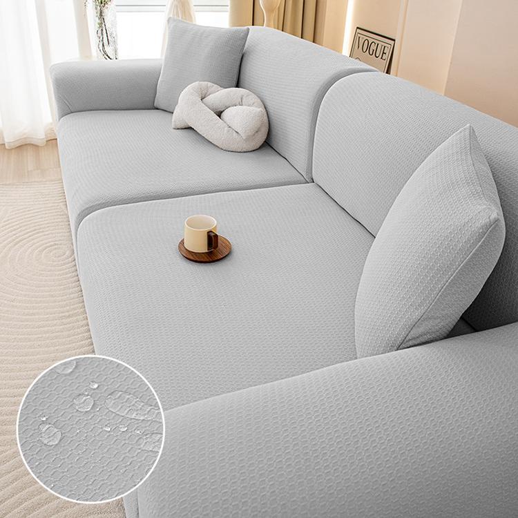 Light gray Polyester couch cover variant