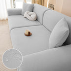 Light gray Polyester couch cover variant
