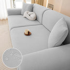 Light gray Polyester couch cover variant