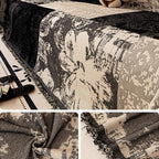 Black Chenille couch cover variant