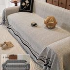 Light gray Chenille couch cover variant