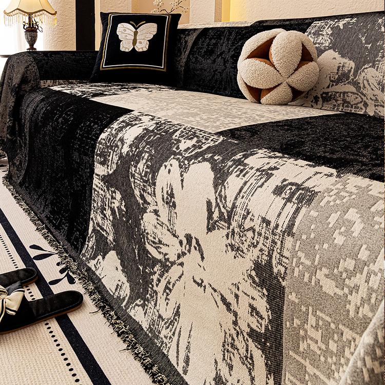 Chenille couch cover product view 1 Main image