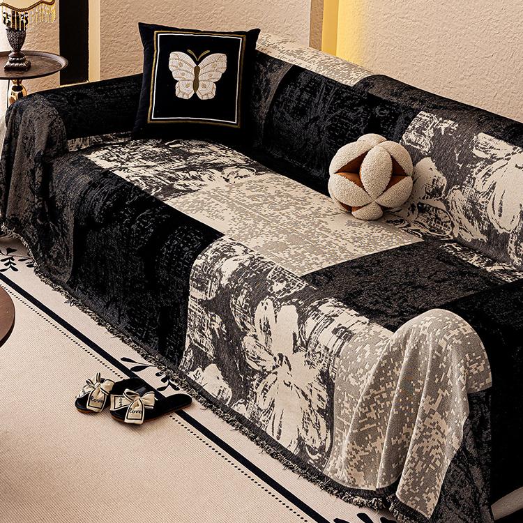 Chenille couch cover product view 4