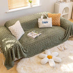 Green Fleece couch cover variant