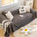Gray Fleece couch cover variant