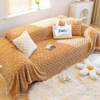 Khaki Fleece couch cover variant