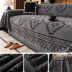 Gray Chenille couch cover variant