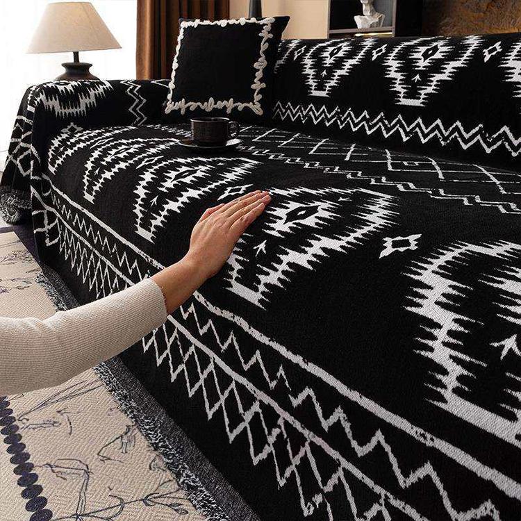Chenille couch cover product view 1
