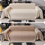 Light brown Chenille couch cover variant