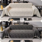 Black Chenille couch cover variant